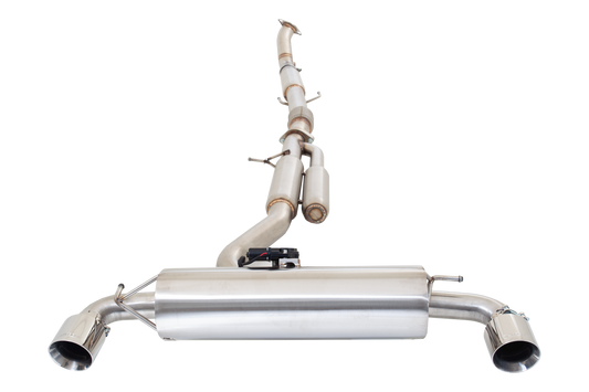 XForce Catback Uitlaatsysteem met klep voor Toyota Yaris GR 1.6T