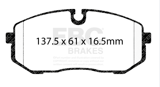 EBC Yellowstuff Remblokset Voorkant voor Hyundai i20N BC3 (2021+)