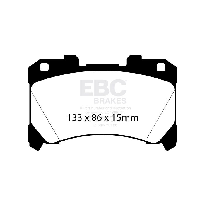 EBC Yellowstuff Remblokken Voorkant (DP42430R) Toyota Yaris GR 1.6T G16E-GTS