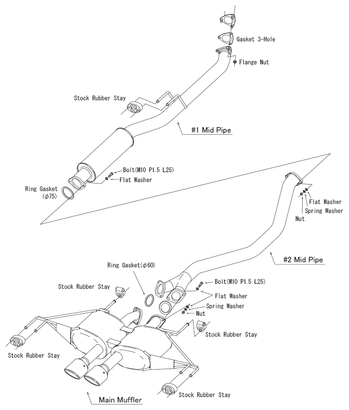 HKS Legamax Sports Exhaust System (31021-AH005) Honda Civic Type-R FL5 2022-present