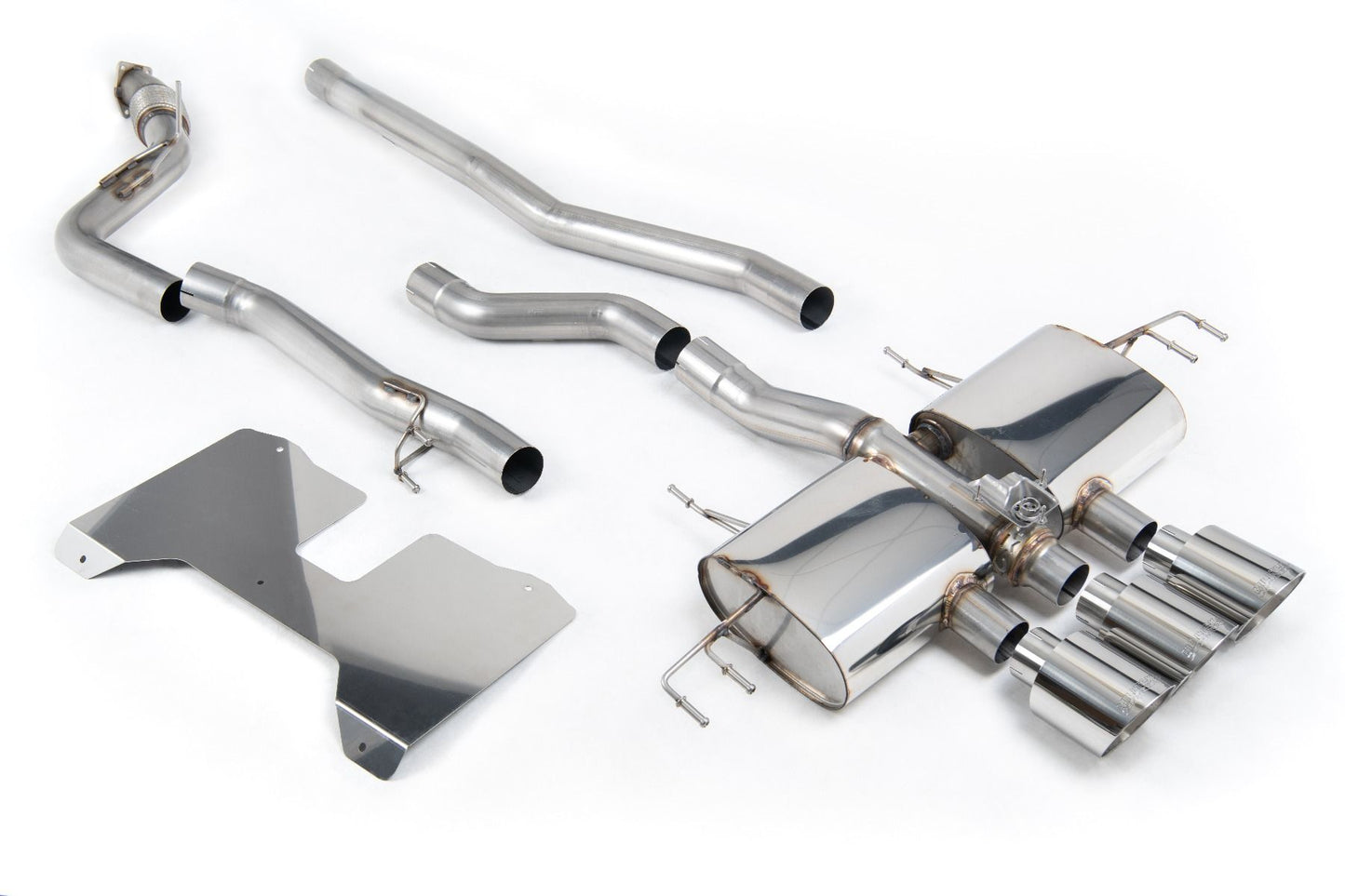 Milltek Non-Resonated (Loudest) Valved Catback Uitlaatsysteem Honda Civic Type-R FL5 2022-heden