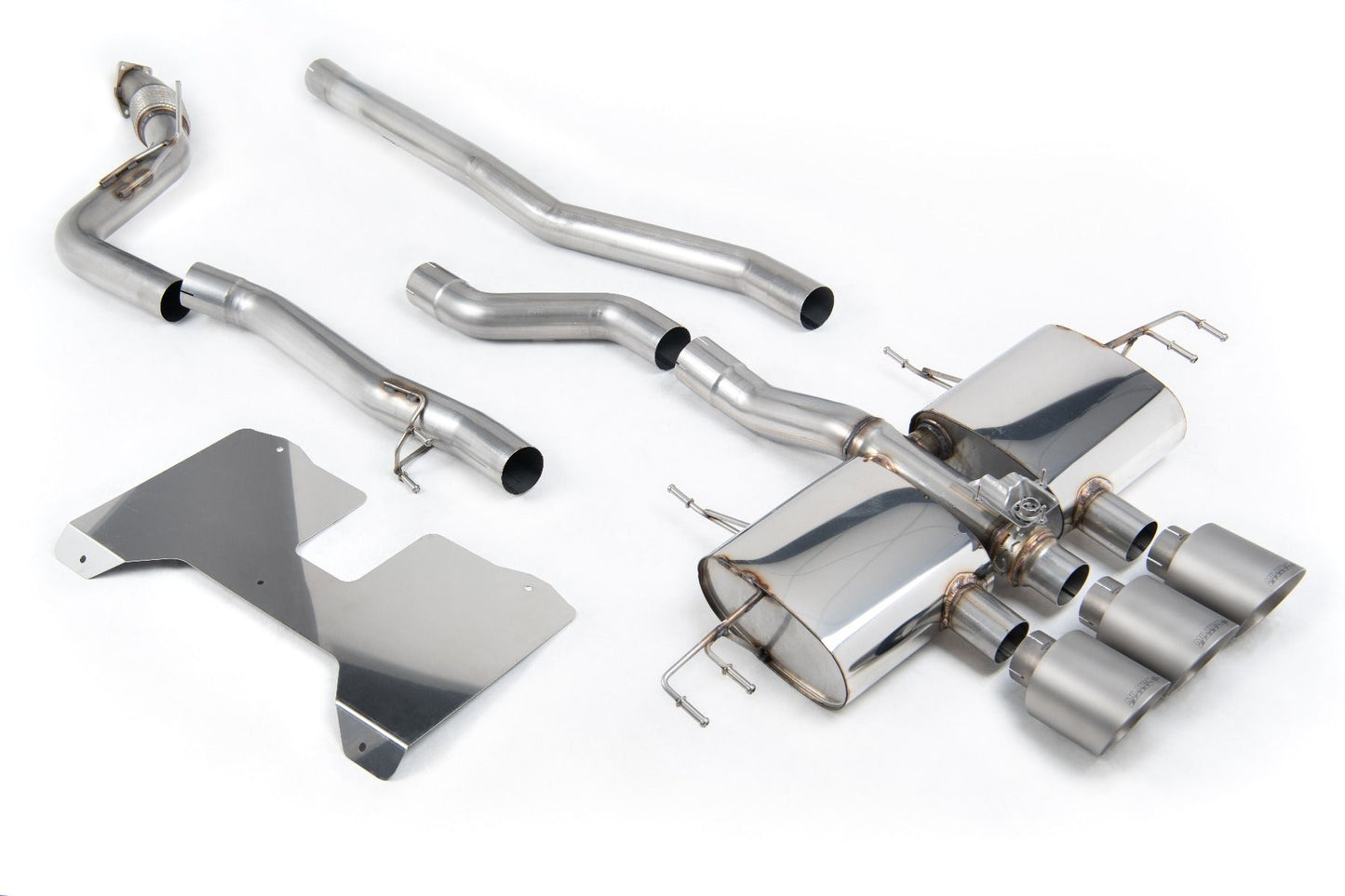 Milltek Non-Resonated (Loudest) Valved Catback Uitlaatsysteem Honda Civic Type-R FL5 2022-heden