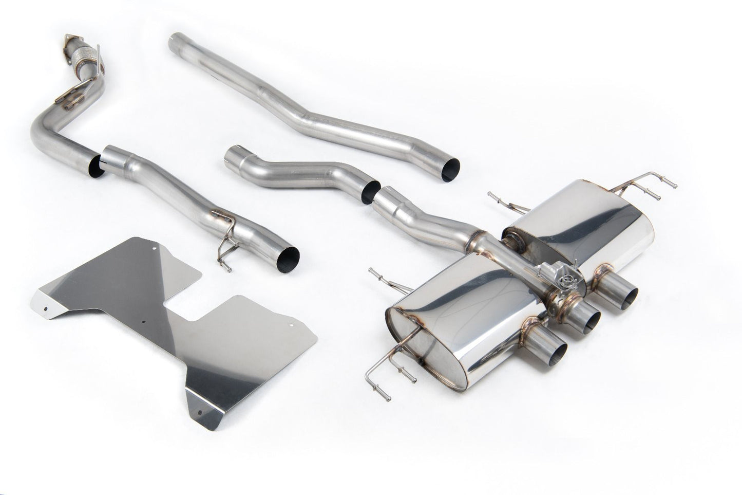 Milltek Non-Resonated (Loudest) Valved Catback Uitlaatsysteem Honda Civic Type-R FL5 2022-heden