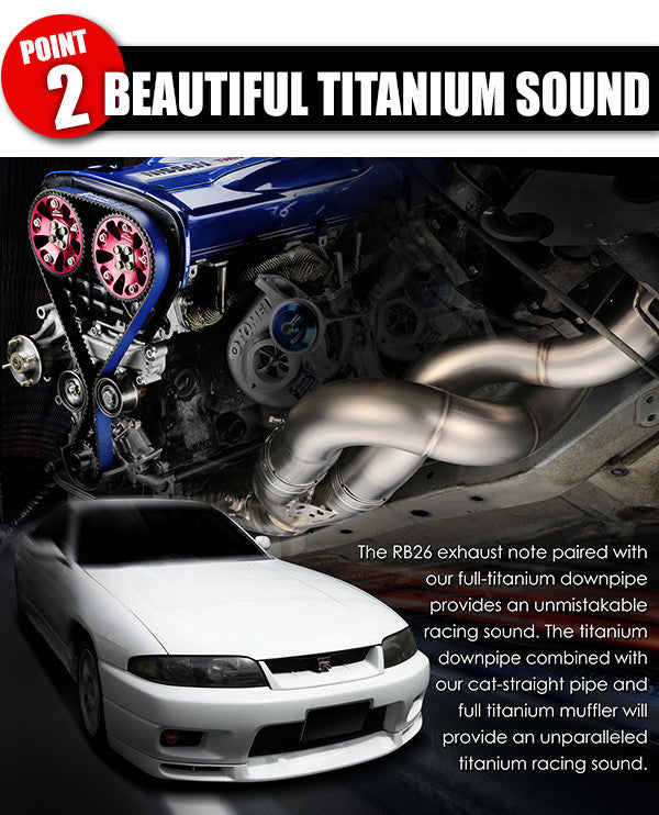 Tomei Full Titanium Front Pipe Kit Expreme Ti Nissan Skyline R32/R33/R34 GT-R RB26DETT