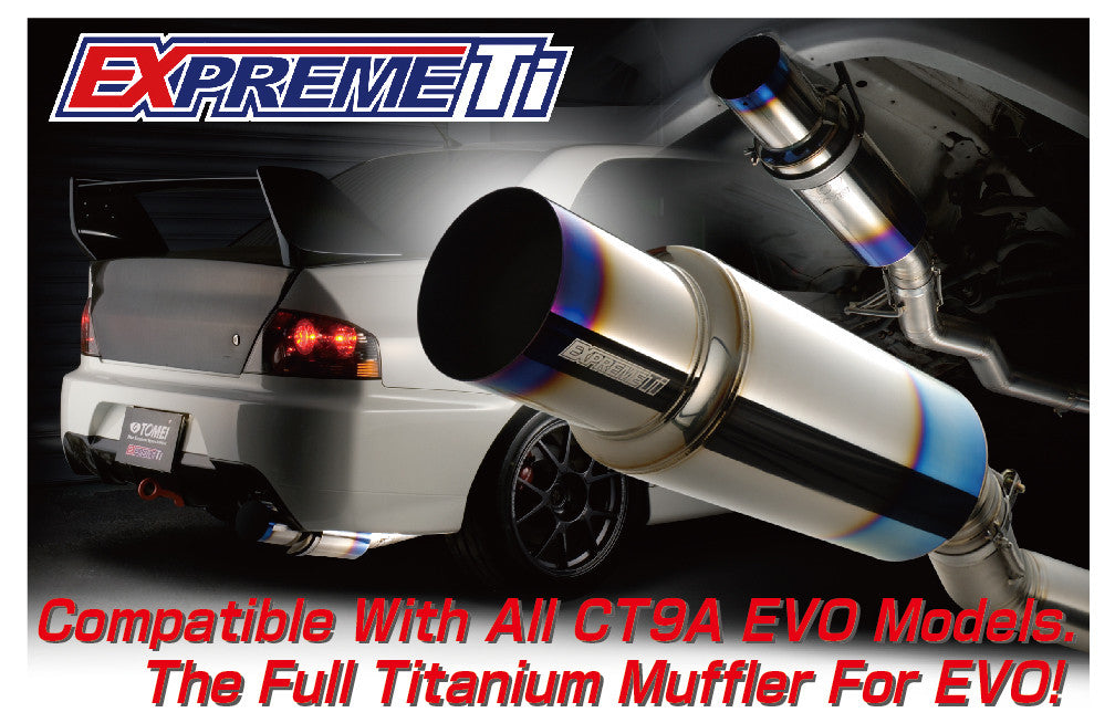 Tomei Full Titanium Exhaust System Expreme Ti Mitsubishi Lancer EVO 7/8/9 JDM Bumper