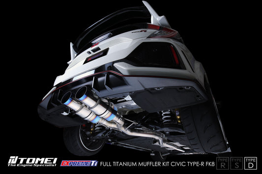 Tomei Full Titanium Uitlaatsysteem Expreme Ti Type-D Honda Civic FK8 Type-R