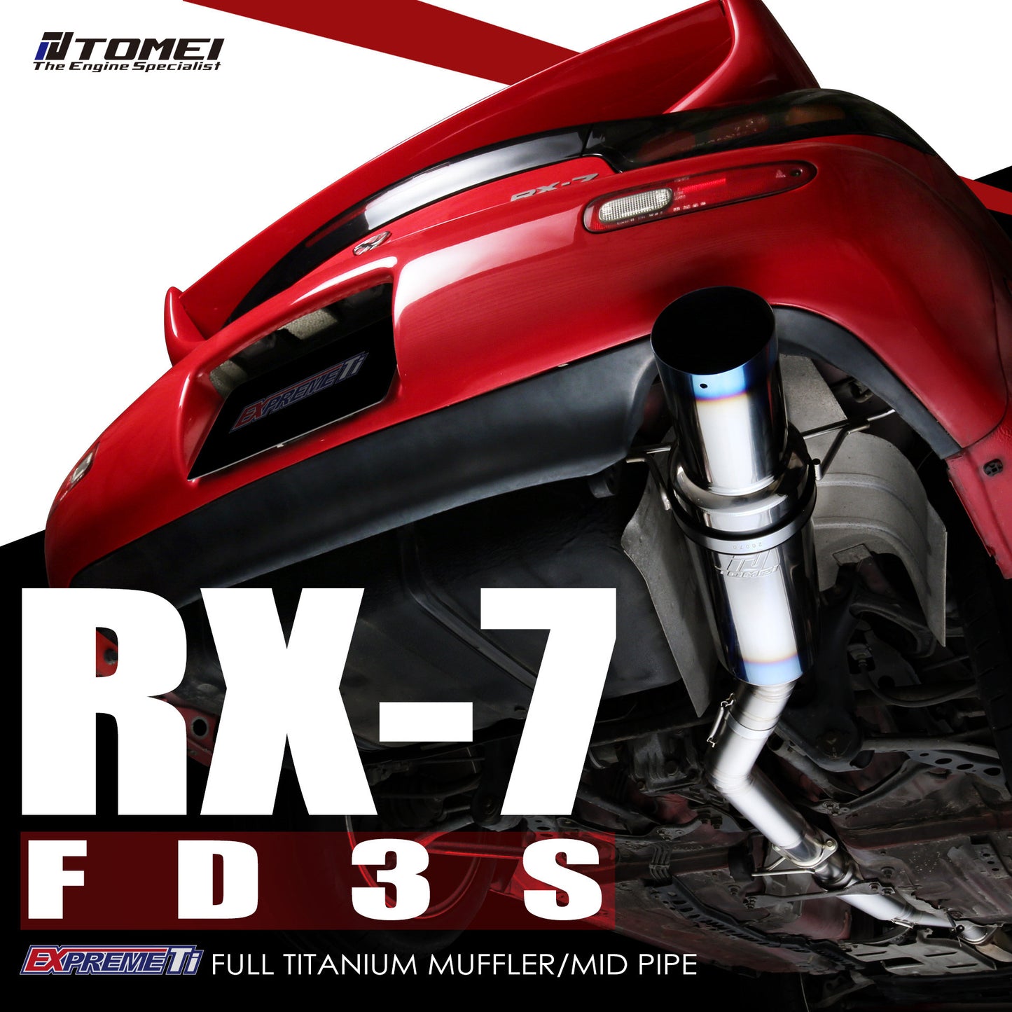 Tomei Full Titanium Uitlaatsysteem Expreme Ti Mazda RX-7 FD3S
