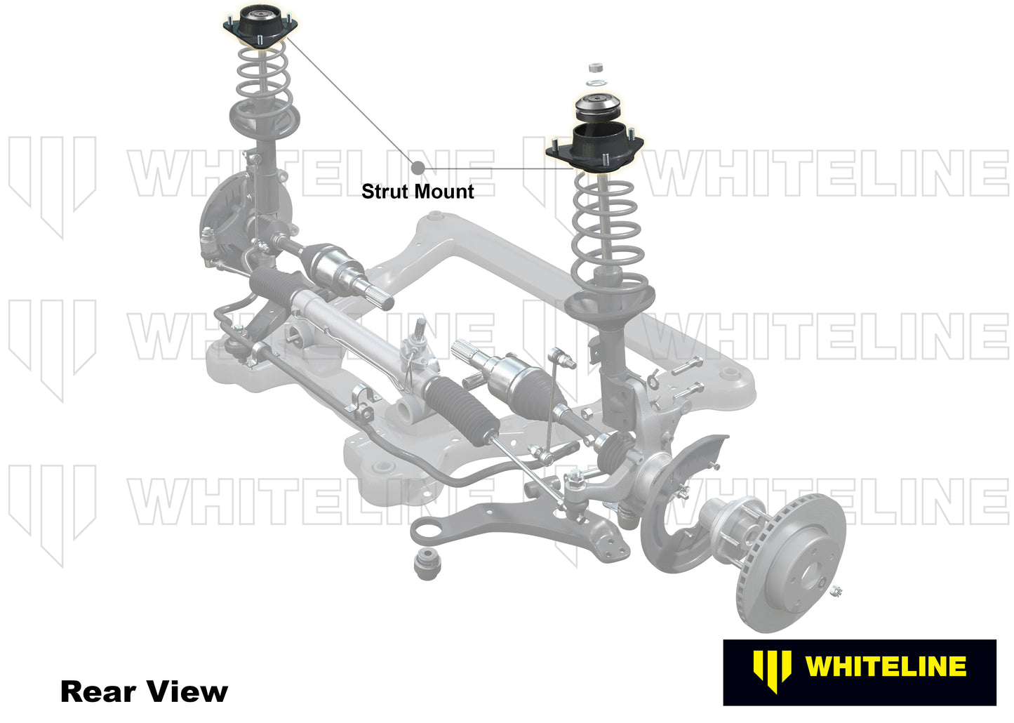 Whiteline Instelbare Top Mount Kit Voorkant Hyundai i30N 2017-heden