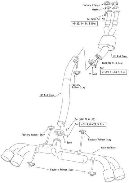 31008-KN002 HKS Racing Muffler Uitlaatsysteem voor Nissan GT-R R35 (2007-heden)