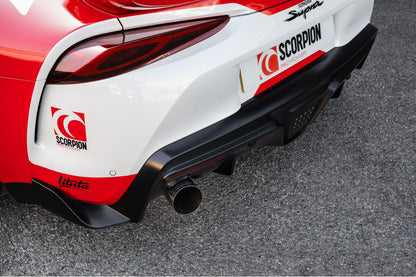 STYS010 Scorpion 80MM Cat-Back-Einzelausgangsauspuffanlage (+OPF-Entfernung) für Toyota GR Supra A90 B58 3.0 (2019+)
